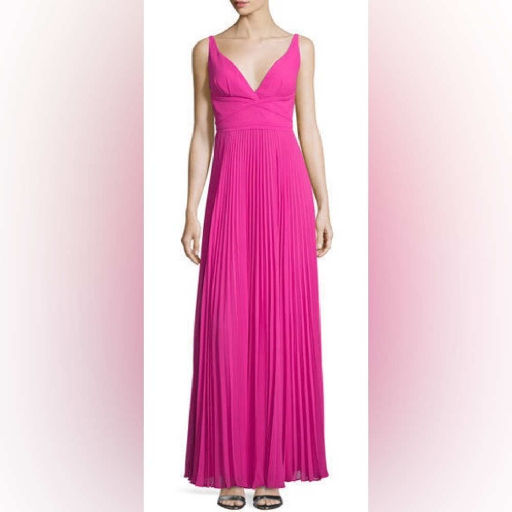 Laundry By Shelli Segal Bright Pink Gown
